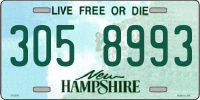 NH license plate 3058993
