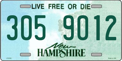 NH license plate 3059012