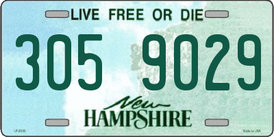 NH license plate 3059029