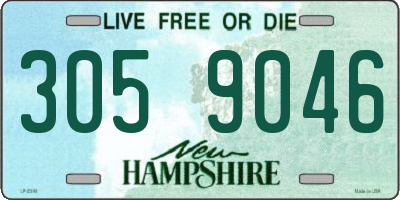 NH license plate 3059046
