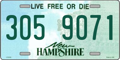 NH license plate 3059071