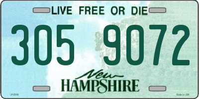 NH license plate 3059072