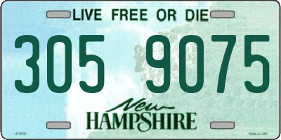 NH license plate 3059075