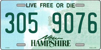 NH license plate 3059076
