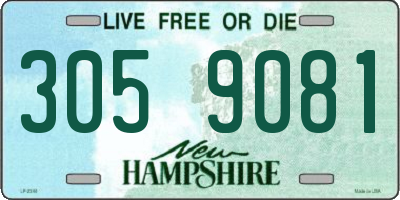 NH license plate 3059081
