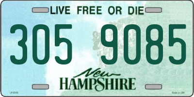 NH license plate 3059085