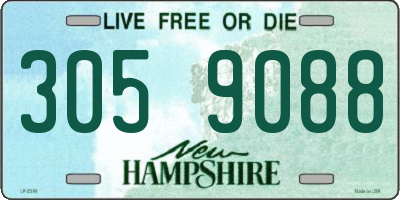 NH license plate 3059088