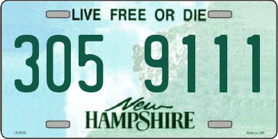 NH license plate 3059111