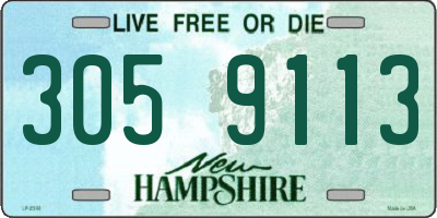 NH license plate 3059113