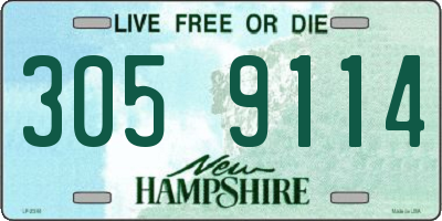NH license plate 3059114