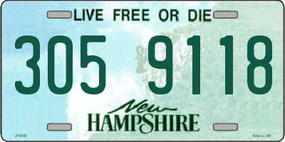 NH license plate 3059118