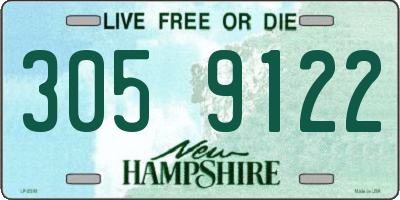 NH license plate 3059122