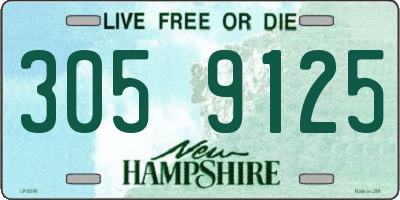 NH license plate 3059125