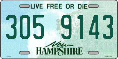 NH license plate 3059143