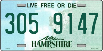 NH license plate 3059147
