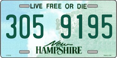 NH license plate 3059195