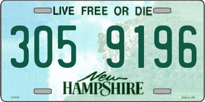 NH license plate 3059196