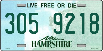 NH license plate 3059218