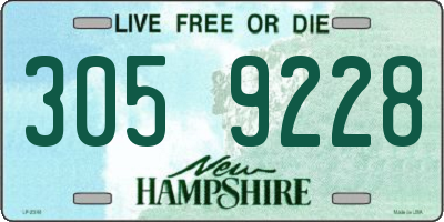 NH license plate 3059228