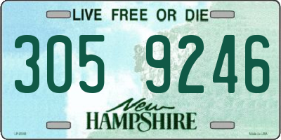 NH license plate 3059246