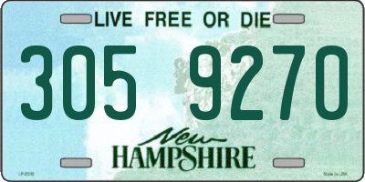 NH license plate 3059270