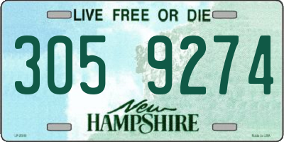 NH license plate 3059274