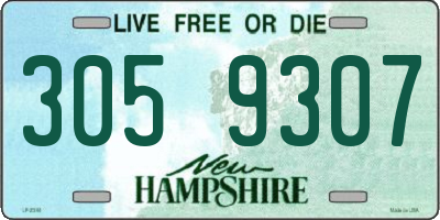 NH license plate 3059307