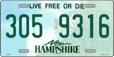 NH license plate 3059316