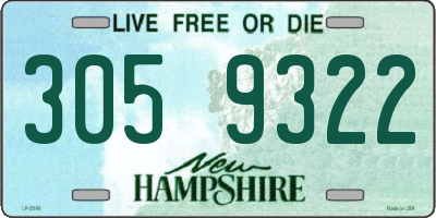 NH license plate 3059322
