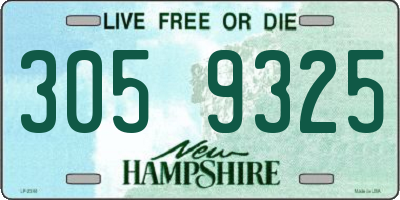NH license plate 3059325
