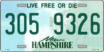 NH license plate 3059326