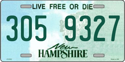 NH license plate 3059327