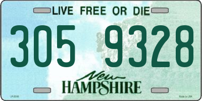 NH license plate 3059328