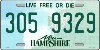 NH license plate 3059329