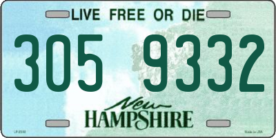 NH license plate 3059332