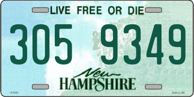 NH license plate 3059349