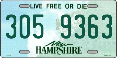 NH license plate 3059363