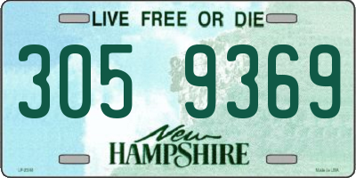 NH license plate 3059369