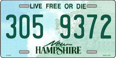 NH license plate 3059372