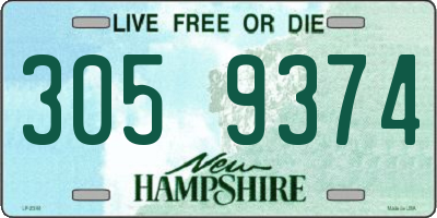 NH license plate 3059374