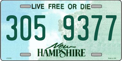 NH license plate 3059377