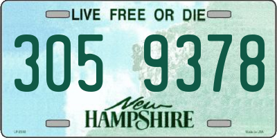 NH license plate 3059378