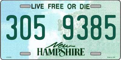NH license plate 3059385