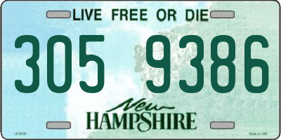 NH license plate 3059386
