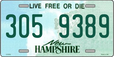NH license plate 3059389