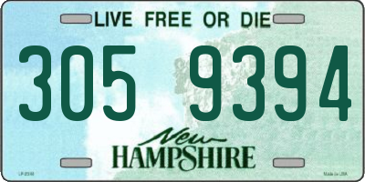 NH license plate 3059394
