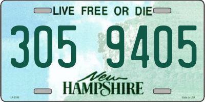NH license plate 3059405