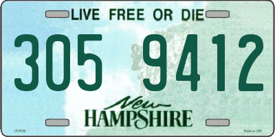 NH license plate 3059412