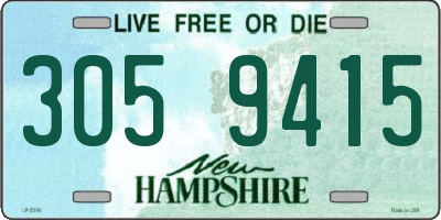 NH license plate 3059415