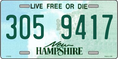 NH license plate 3059417